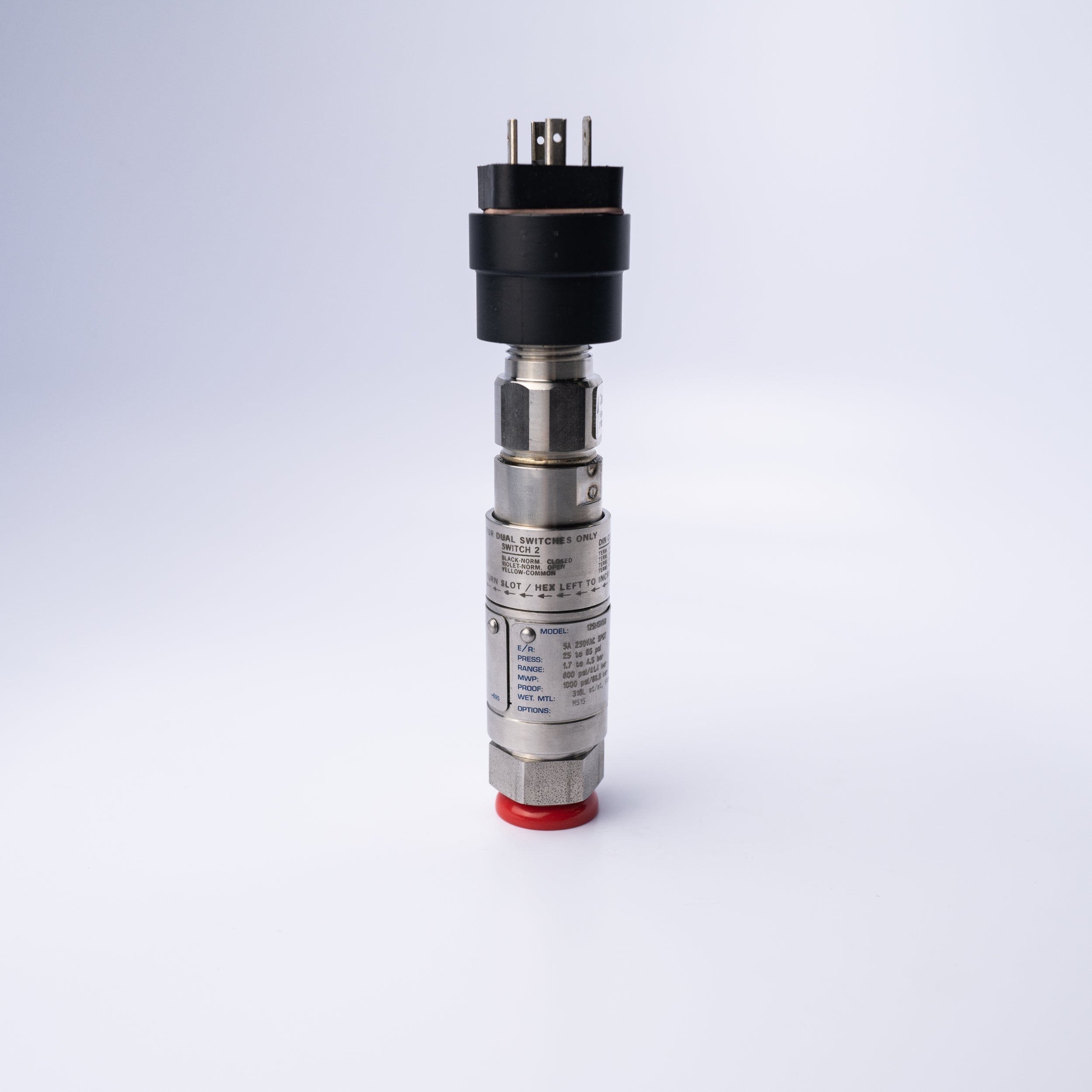 12SHSN5BM515 SWITCH-PRESSURE,5 AMP,25-65 PS - Mathers Controls