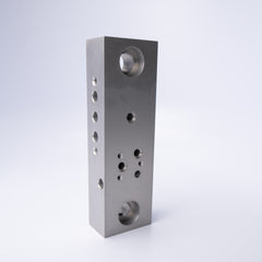 PA3-0701 MANIFOLD BLOCK- MACHINED/ ANOD - Mathers Controls