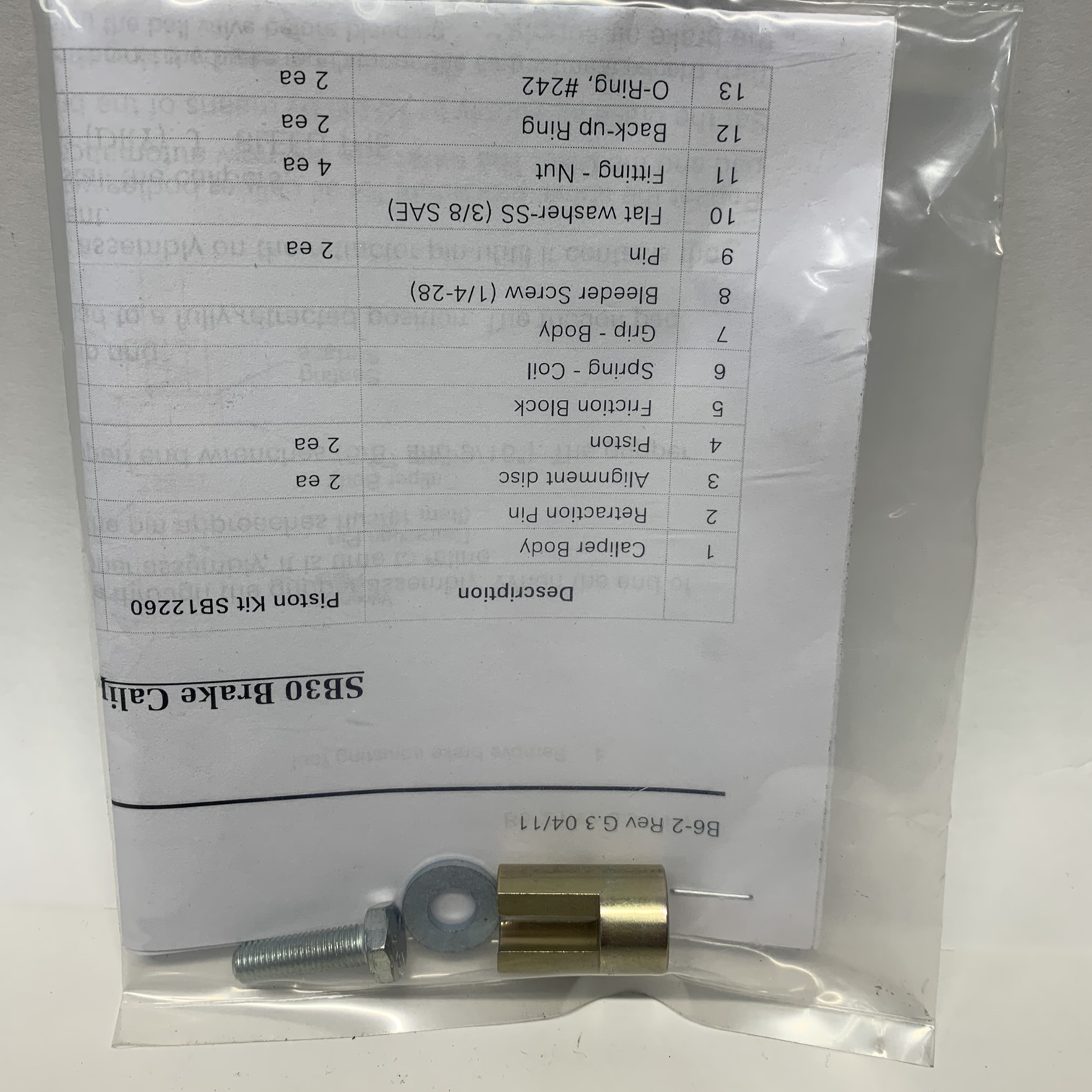 SB07385 TOOL, BRAKE ADJUSTING - Mathers Controls
