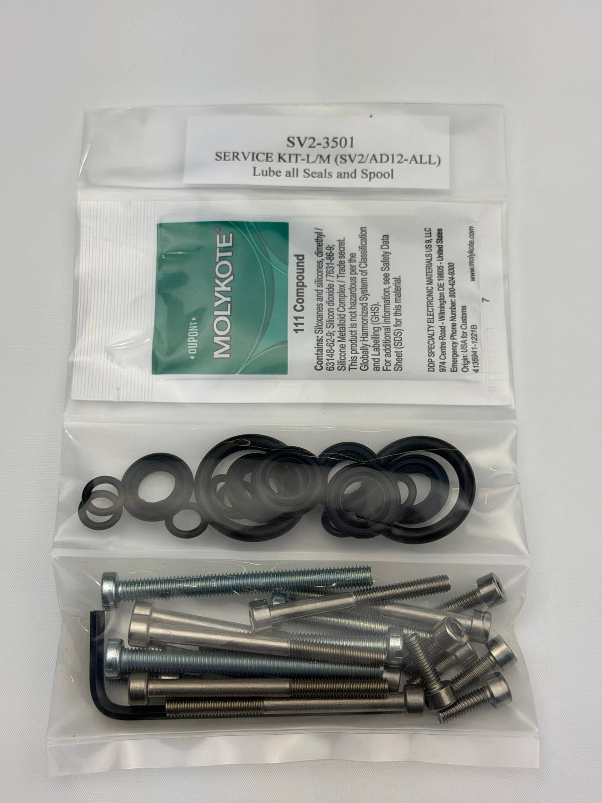 SV2-3501 Service Kit-L/M [AD12-SV2-All] (UPDATED) - Mathers Controls