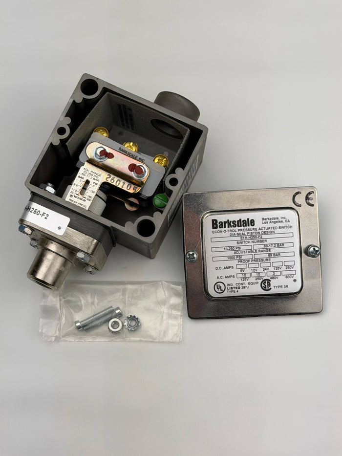 E1H-H250-F2 PRESSURE SWITCH, 10-250 PSI