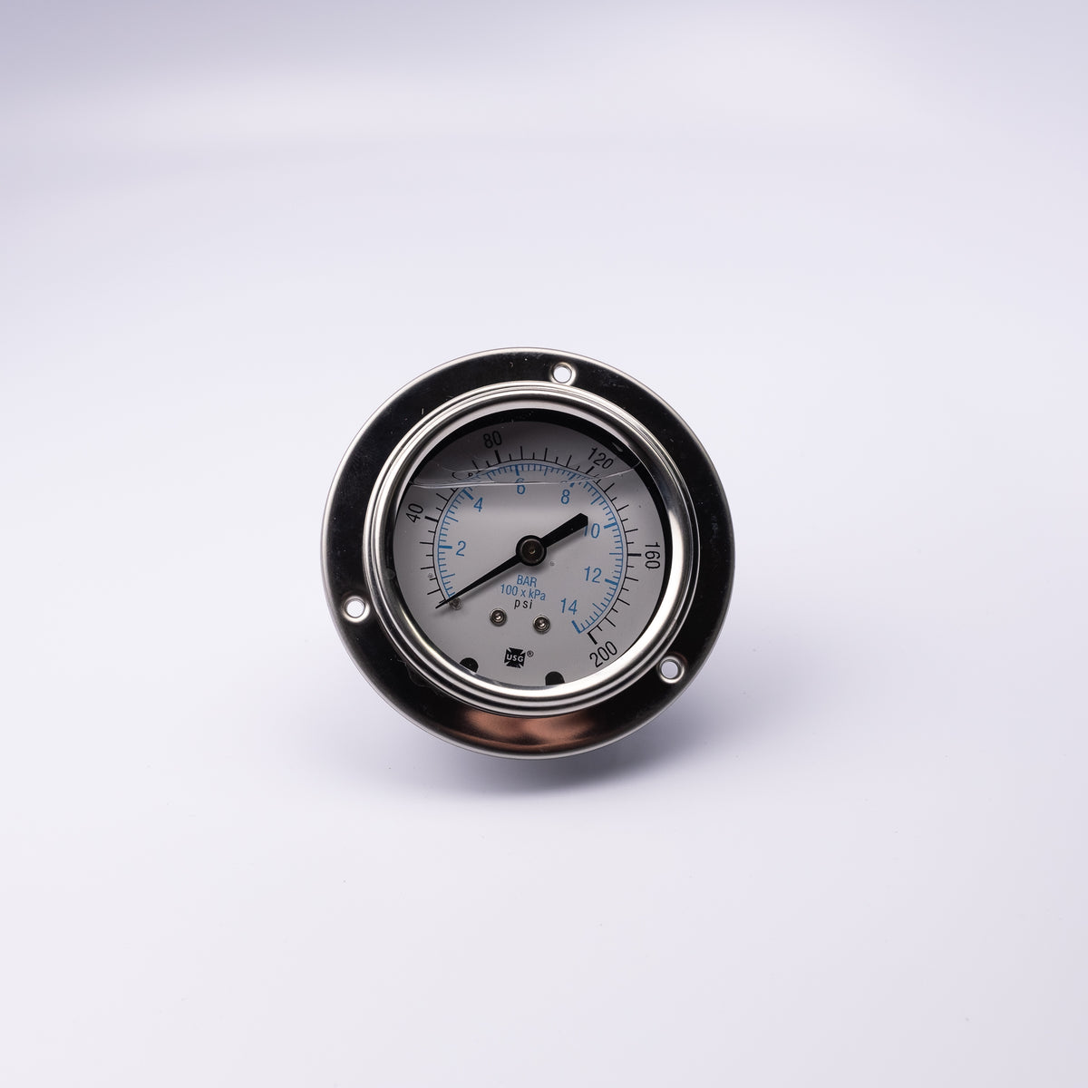 172328LG Gauge, 2.5, 1/4 CBM, (0-200 PSI) (Previously 154759) - Mathers Controls