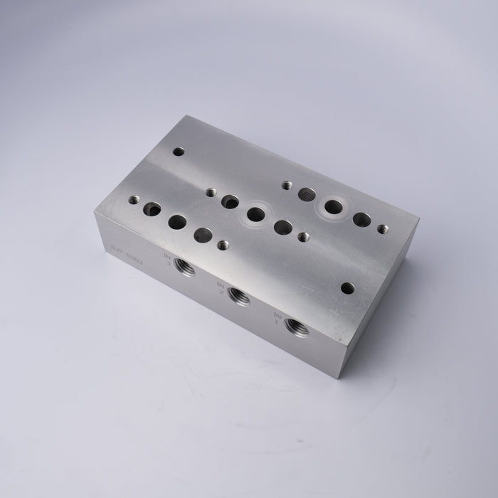 SJ7-0202 MANIFOLD BLOCK-ANODIZED